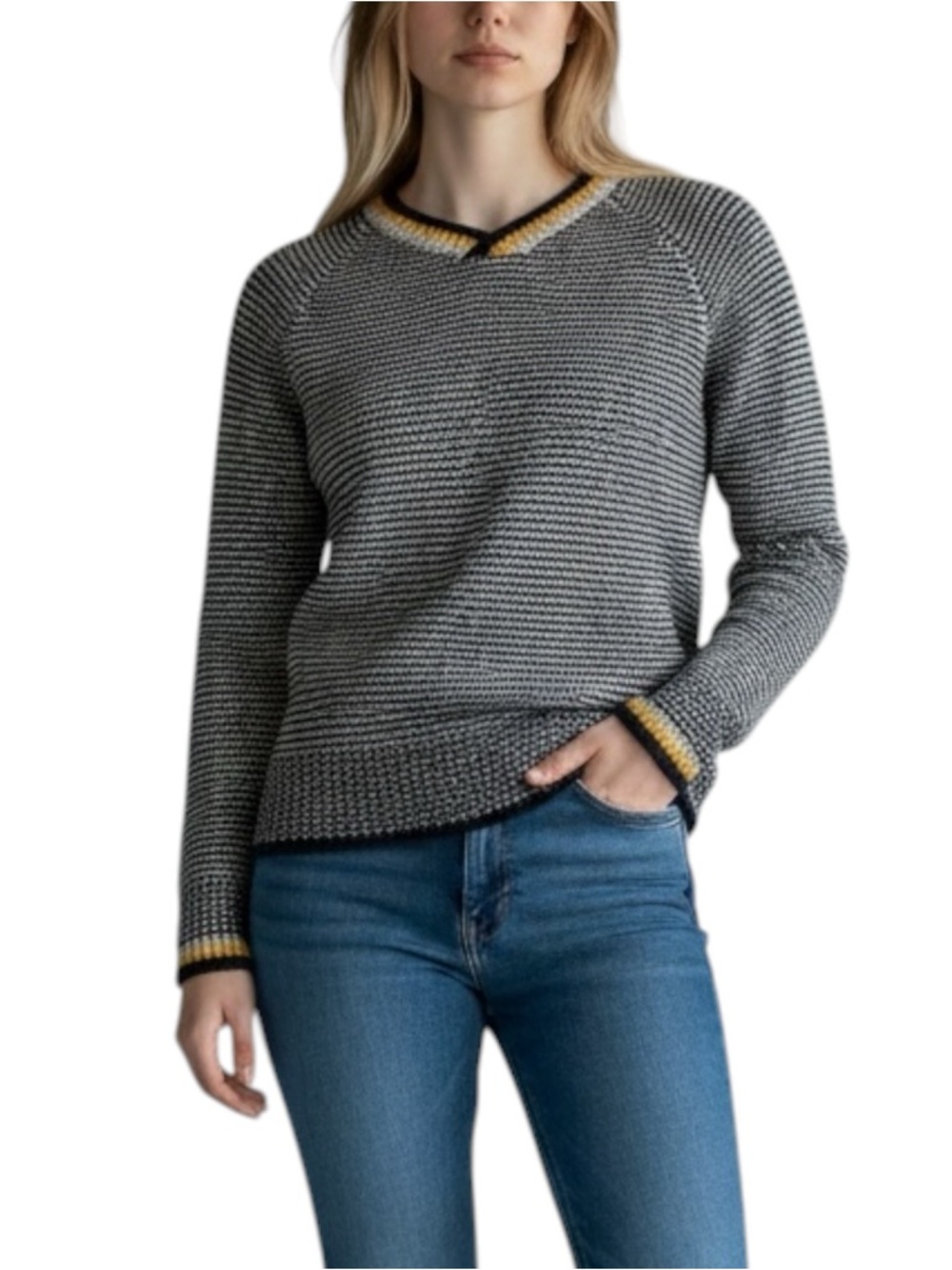 Trussardi Junior Sweater Unisex Italian Wool Blend Designer Knit EU V-Neck 14 - Picture 4 of 15